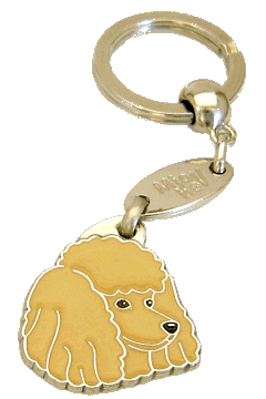 BARBONE ALBICOCCA - Medagliette per cani, medagliette per cani incise, medaglietta, incese medagliette per cani online, personalizzate medagliette, medaglietta, portachiavi